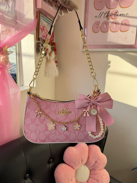 Pink Floral Bag